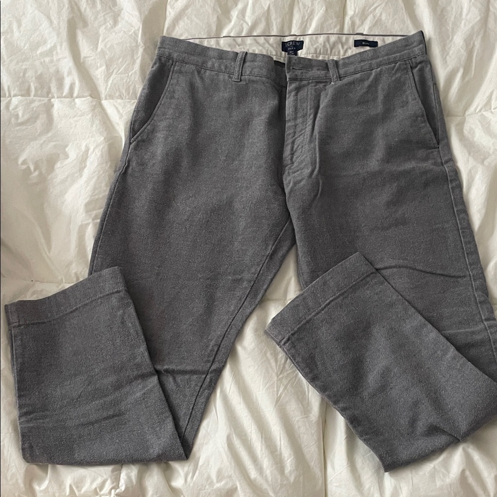 J. Crew Men's Charcoal Chinos